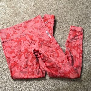 Gymshark Red Camo leggings